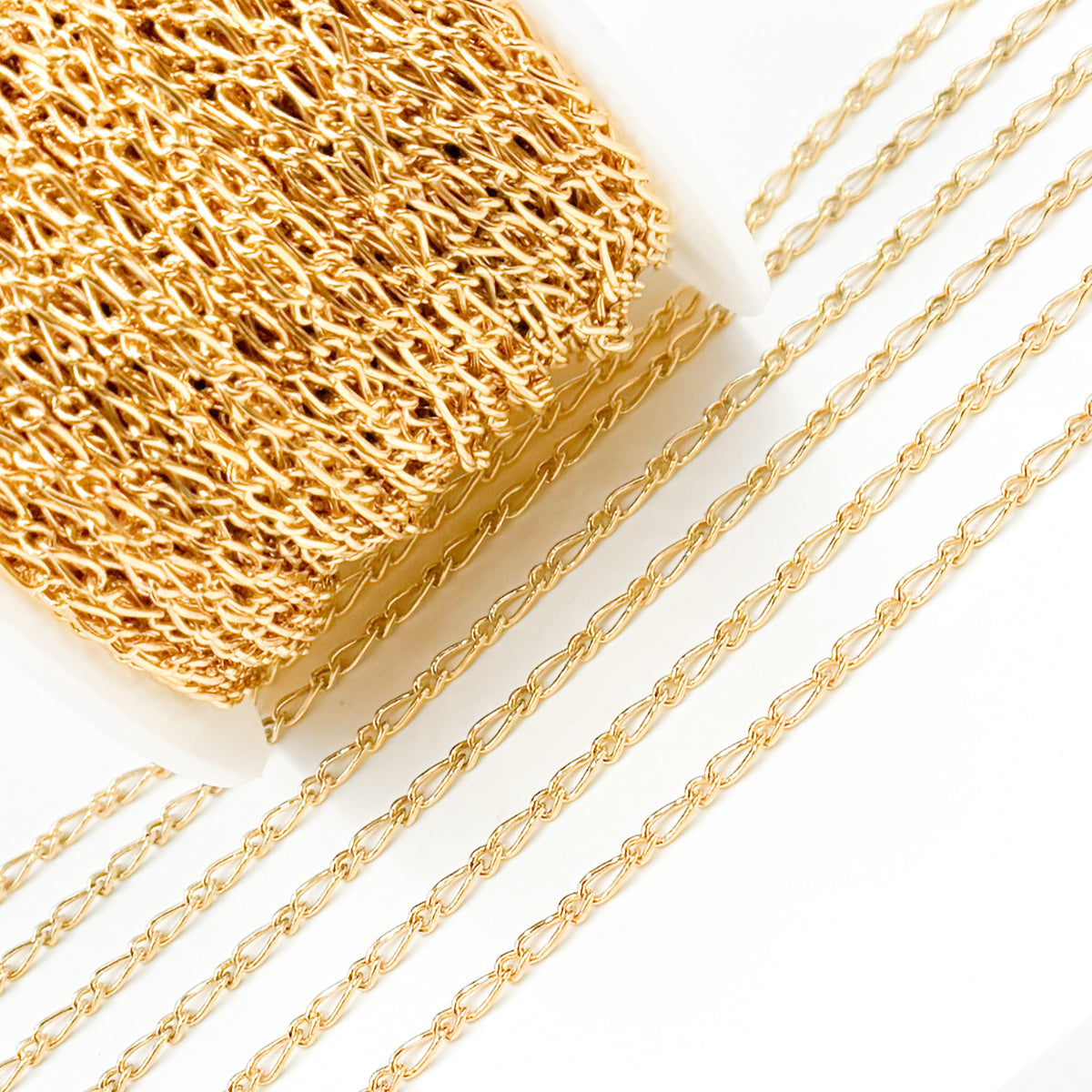 14K Yellow Gold Filled Figaro Style Chain