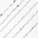 Load image into Gallery viewer, Z96SS. Sterling Silver Flat Marina Link Chain
