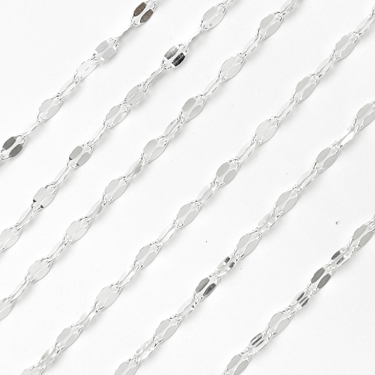 Sterling Silver Flat Marina Link Chain