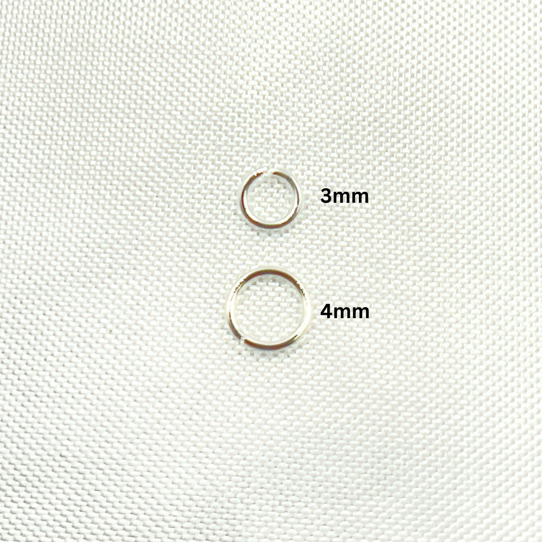 925 Sterling White Silver Open Jump Ring 24 Gauge 3mm. 050DE3SS