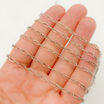 Load image into Gallery viewer, Y137OX. Oxidized Sterling Silver Paperclip Chain
