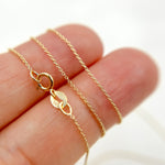 Load image into Gallery viewer, 020R01LG. 14K Solid Gold Cable Chain
