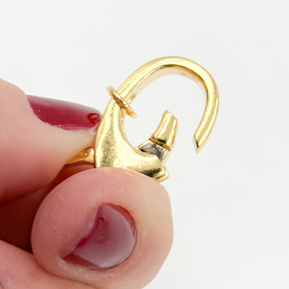26MM Gold-plated Sterling Silver Oval Trigger Clasp
