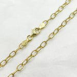 Load image into Gallery viewer, Gold Plated 925 Sterling Silver Textured Cable Necklace. 80GP
