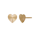 Load image into Gallery viewer, EFZ53562. 14K Solid Gold Heart Studs Earrings