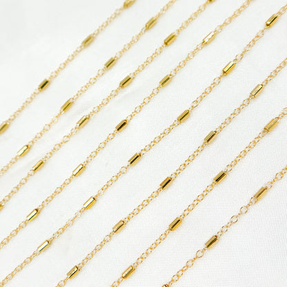  14K Gold-Filled Tube Size Satellite Chain