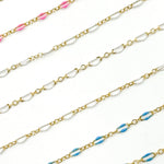 Load image into Gallery viewer, 70/1003FGF. 14k Gold Filled Enamel Flat Marina Chain
