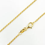 Load image into Gallery viewer, 28Necklace. Gold Pated Sterling Silver Rolo Necklace