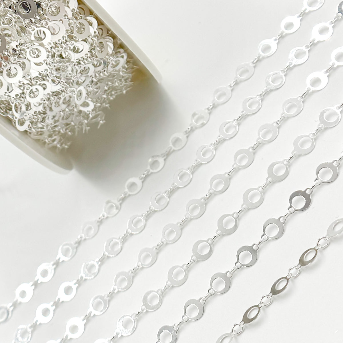 Sterling Silver Circle Link Chain