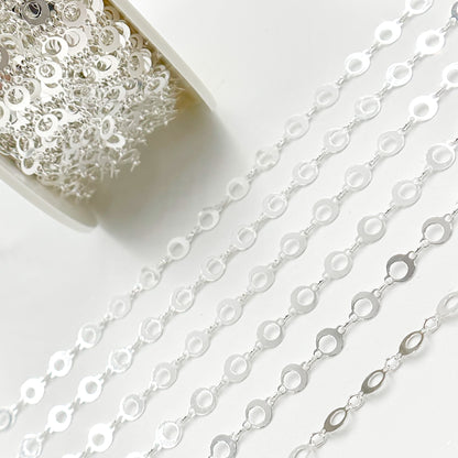 Sterling Silver Circle Link Chain