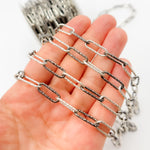 Load image into Gallery viewer, Sterling Silver Diamond Cut Paperclip Chain