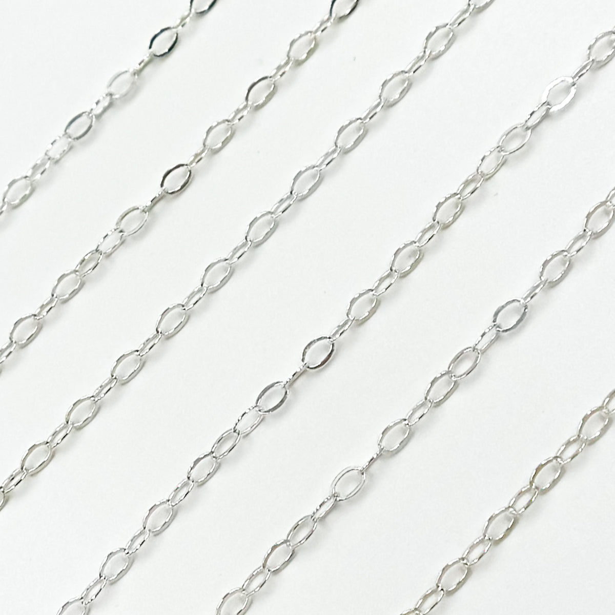 Sterling Silver Flat Cable Chain