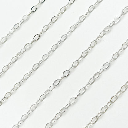 Sterling Silver Flat Cable Chain