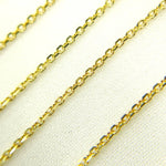 Load image into Gallery viewer, 040R01T5FTbyFt. 14k Solid Gold Diamond Cut Cable Link Unfinished Chain
