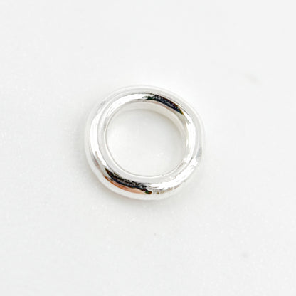 White Sterling Silver Close Jump Ring