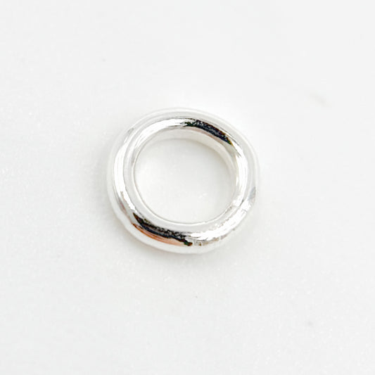 White Sterling Silver Close Jump Ring