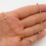 Load image into Gallery viewer, Sterling Silver Tri-Tone Necklace Satellite