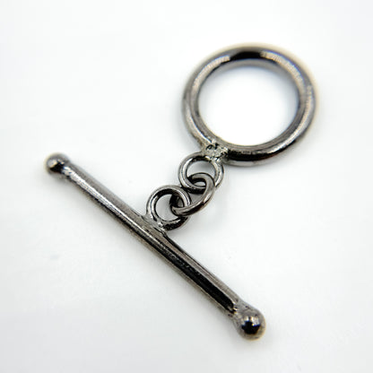 TG2BR. Black Rhodium Sterling Silver Toggle Clasp