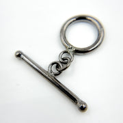 TG2BR. Black Rhodium Sterling Silver Toggle Clasp