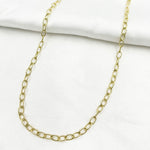 Load image into Gallery viewer, Gold Plated 925 Sterling Silver Textured Cable Necklace. 80GP
