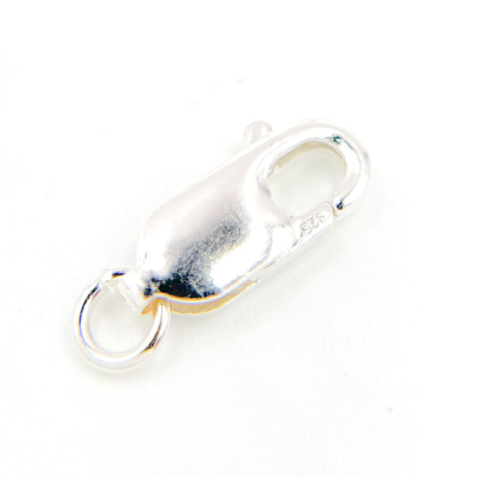 0925LC2SS. 12MM White Sterling Silver Lobster Clasp