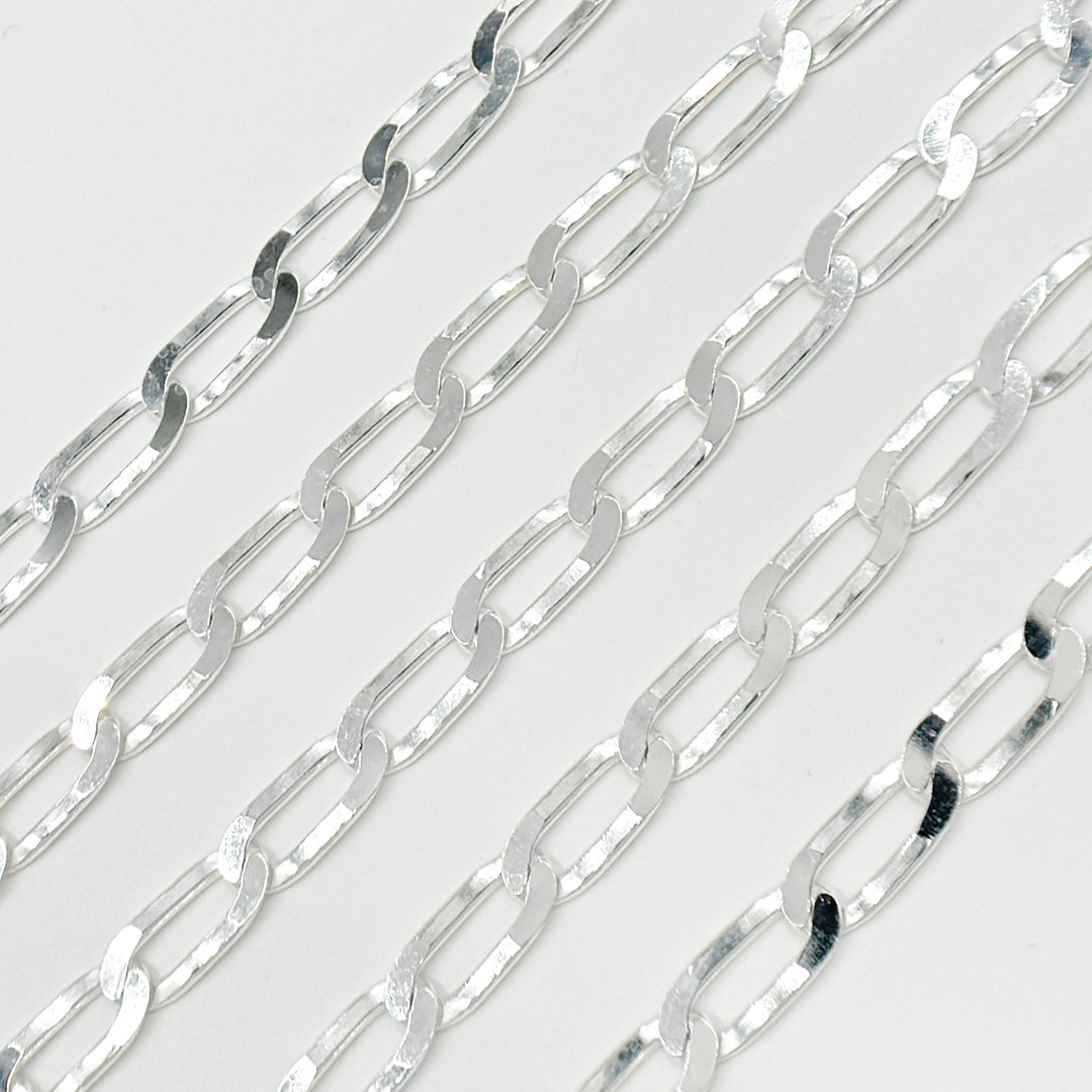 Z70SS. Sterling Silver Flat Paperclip Chain