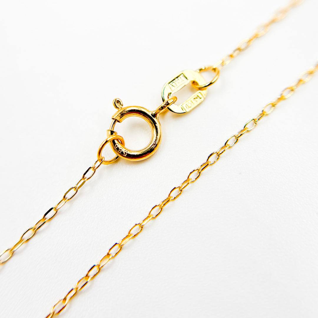 14K Solid Gold Cable Chain