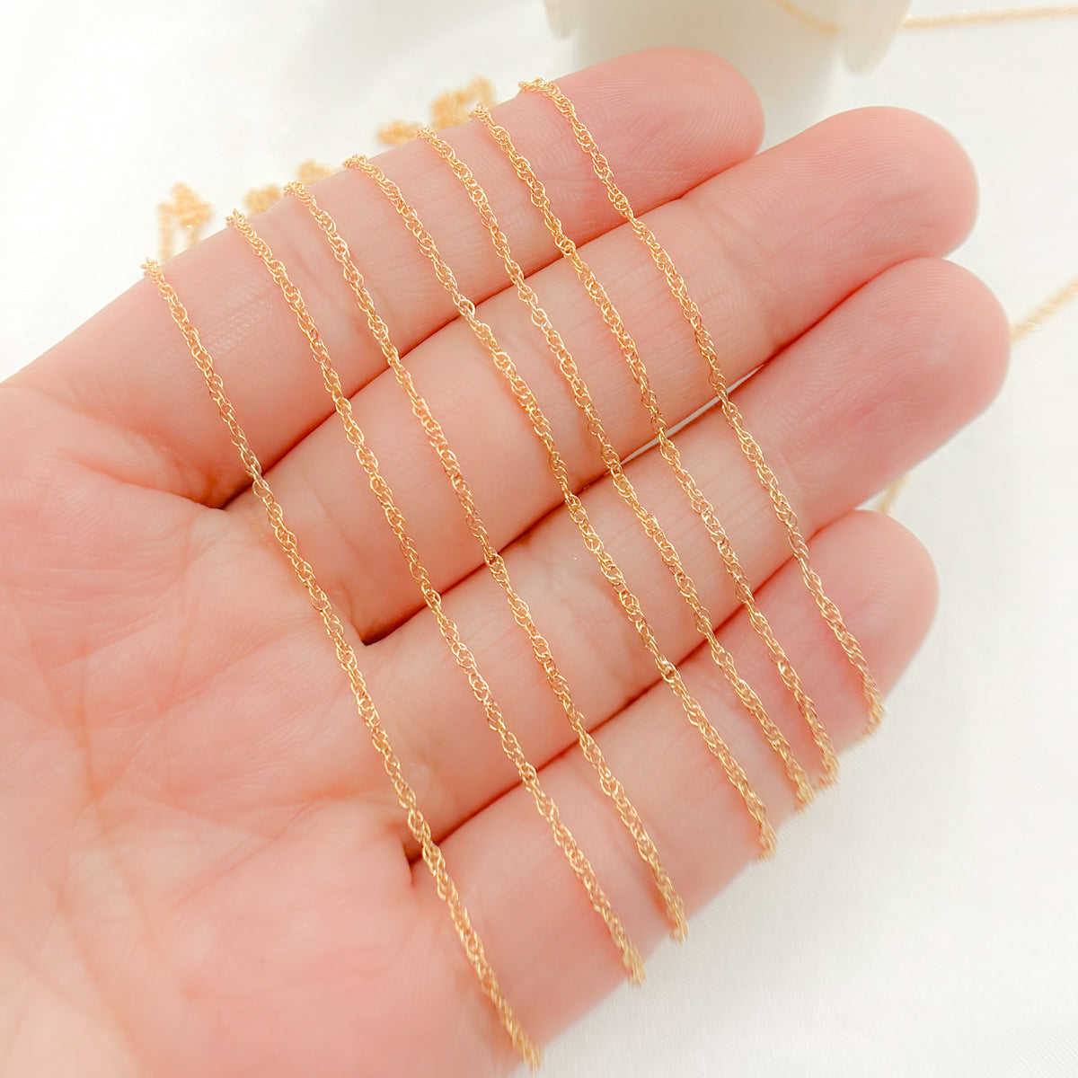14K Gold Filled Rope Link Chain