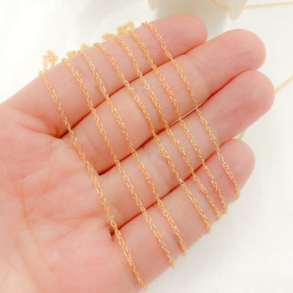 14K Gold Filled Rope Link Chain