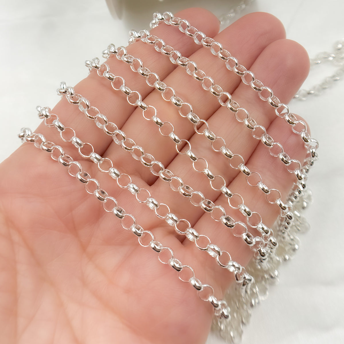 Sterling Silver Rolo Link Chain