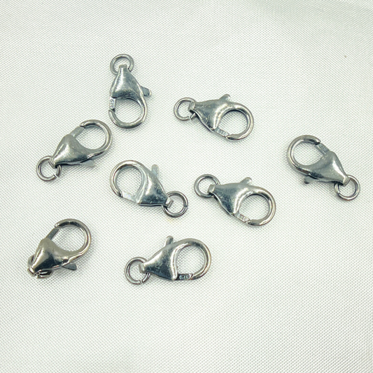 12MM Black Rhodium Trigger Clasp