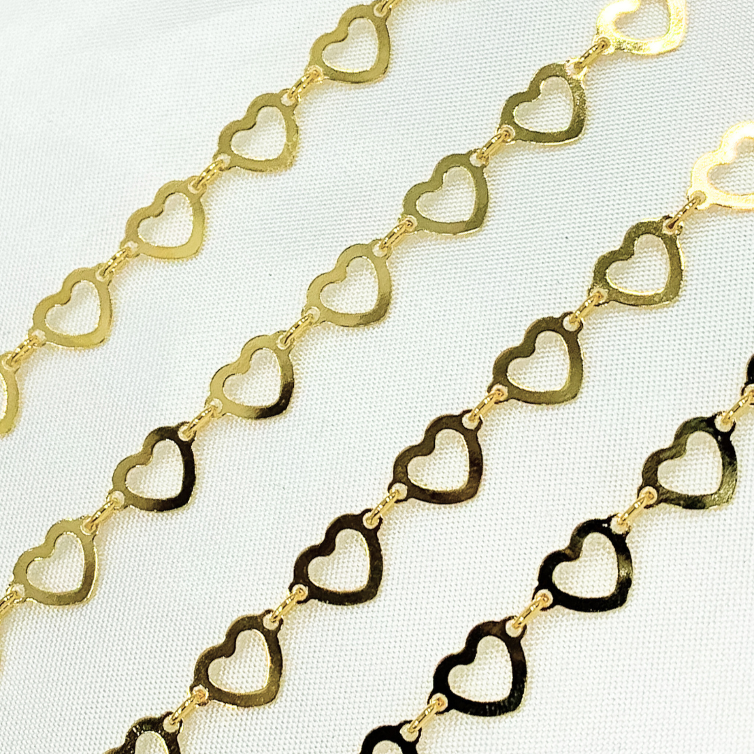 Gold Plated 925 Sterling Silver Heart Chain