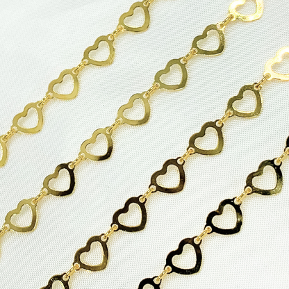Gold Plated 925 Sterling Silver Heart Chain
