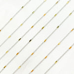 Load image into Gallery viewer, 025R02E2CNP0G8LbyFt. 14k Solid Gold Satellite Bars Chain
