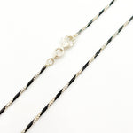 Load image into Gallery viewer, Black Rhodium Sterling Silver Snake Necklace