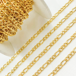 Load image into Gallery viewer, Gold Plated 925 Sterling Silver Gold Plated Figaro Chain. Y61GP
