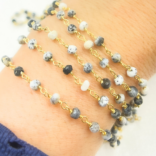 Dendrite Opal Wire Wrap Chain