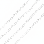 Load image into Gallery viewer, Y112SS.  Sterling Silver Heart Link Chain