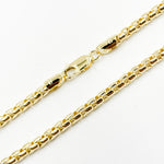 Load image into Gallery viewer, 200HIV0934000. 14k Solid Yellow Gold Venezian Box Link Chain
