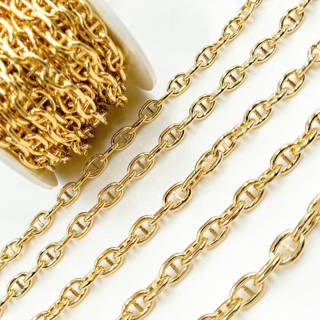 Gold Plated 925 Sterling Silver Gold Plated Marina Chain