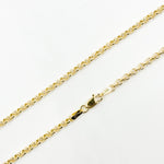 Load image into Gallery viewer, 000HVR0344000. 14K Solid Yellow Gold Round Rolo Hollow Chain Necklace