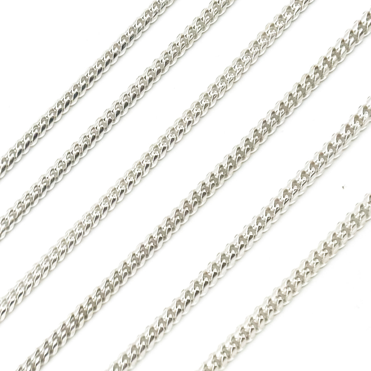 Sterling Silver Flat Curb Chain