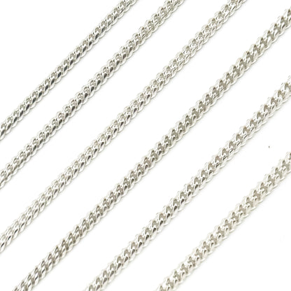 Sterling Silver Flat Curb Chain