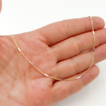 Load image into Gallery viewer, Sterling Silver Gold Plate Satellite Chain with Silver Tube Necklace