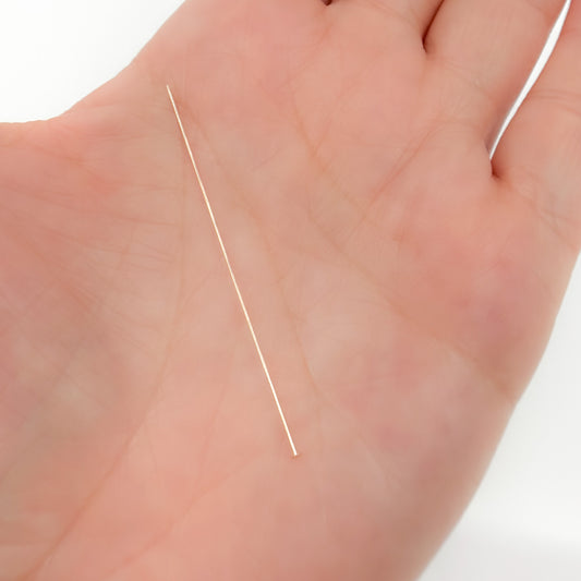 24 Gauge Gold-filled Flat 2 Inch Headpin