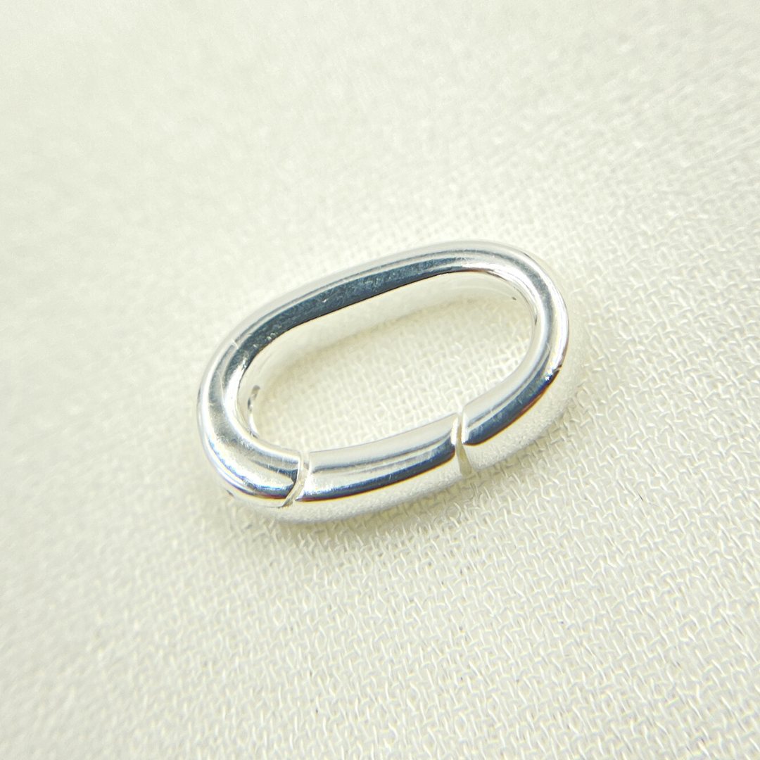 925 Sterling Silver Oval Clasp. Size 14x8mm. 694