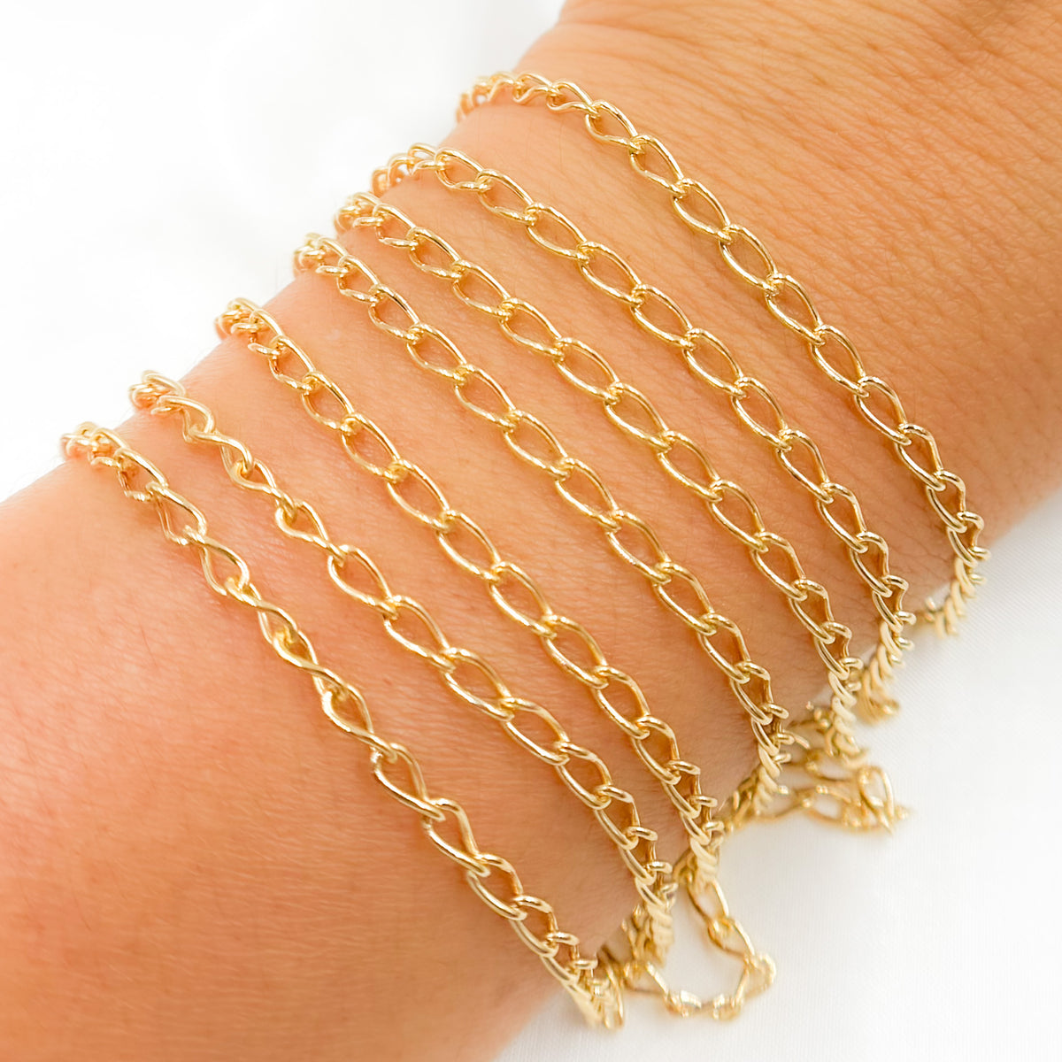 14K Gold Filled Curb Chain