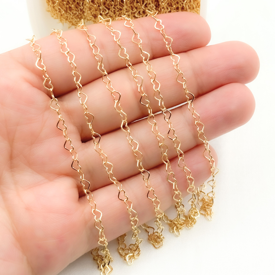 Gold Filled Heart Link Chain