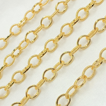 Load image into Gallery viewer, 589GF. 14k Gold Filled Cable Smooth and Hammered Links Chain
