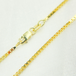 Load image into Gallery viewer, 073VED. 14K Solid Gold Box Link Chain
